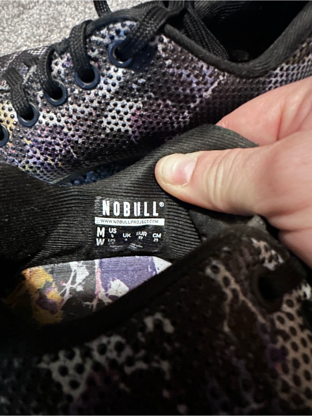 NOBULL Black Multicolor Training Shoes